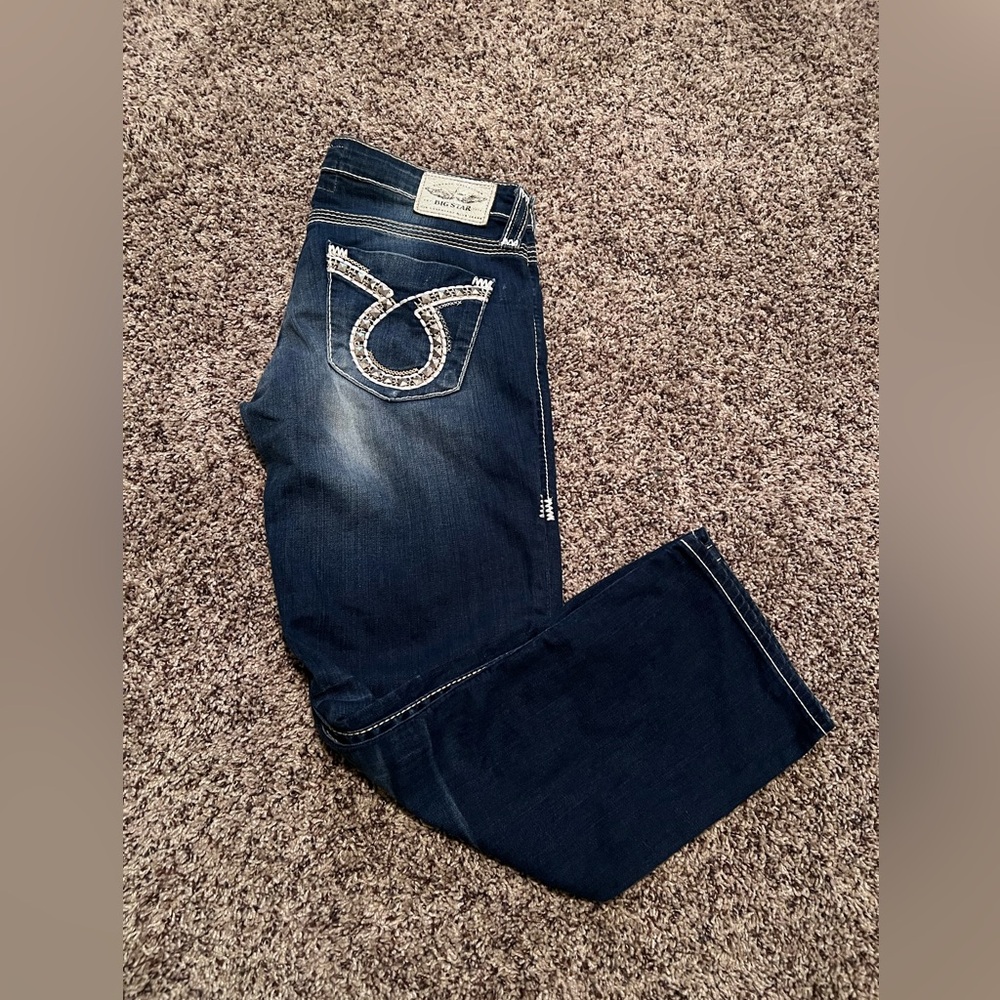 SOLD Big Star Dark Blue Denim Capri